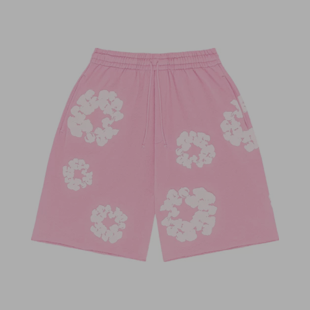 Denim Tears Cotton Wreath Shorts 'Pink'