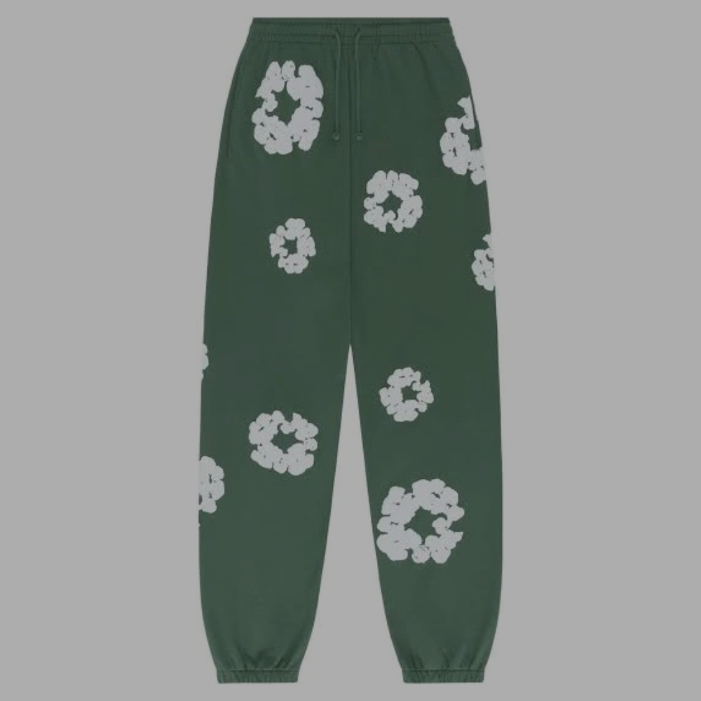 Denim Tears Cotton Wreath Sweatpants 'Green'