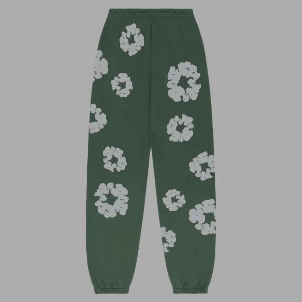 Denim Tears Cotton Wreath Sweatpants 'Green'