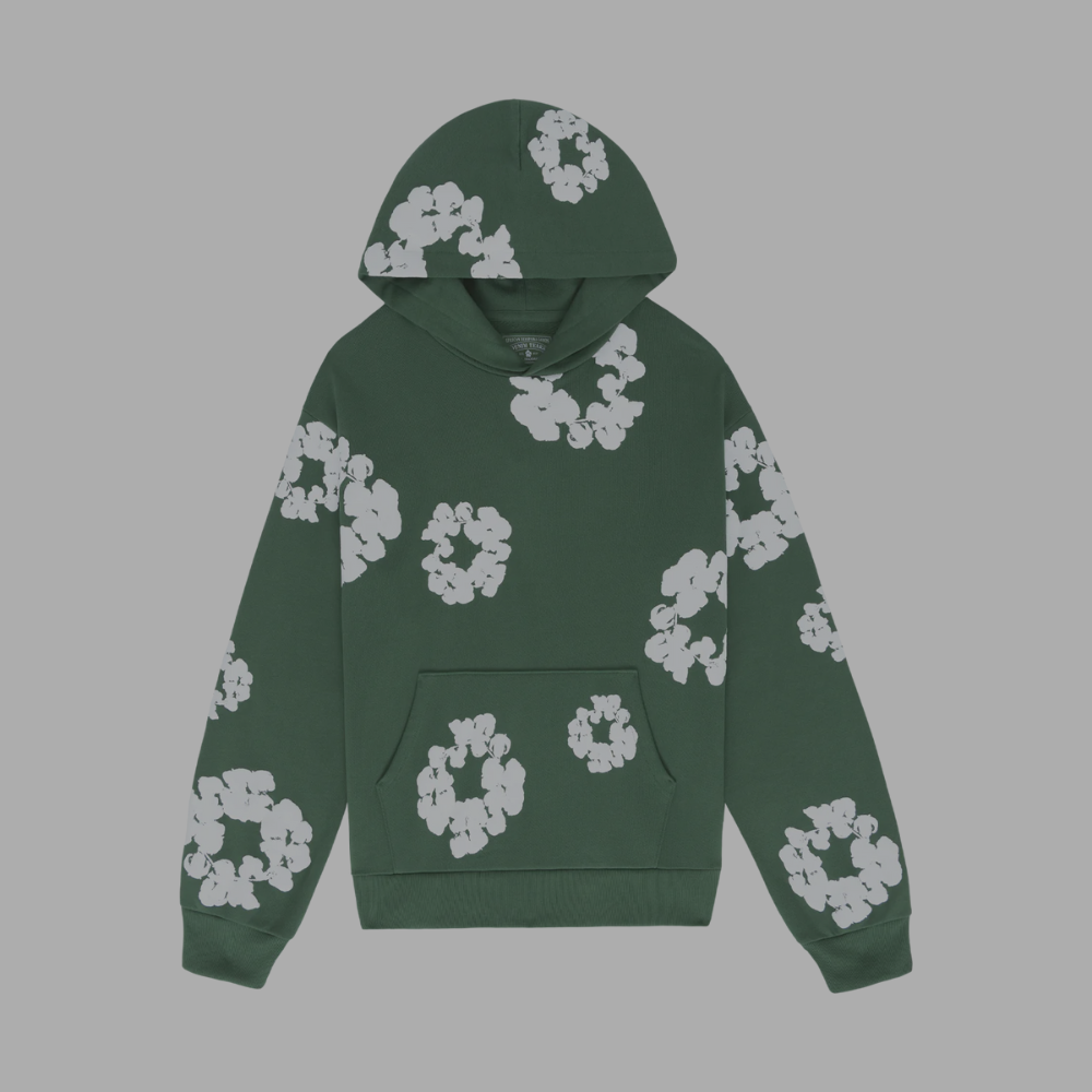 Denim Tears Cotton Wreath Pullover Hoodie 'Green'