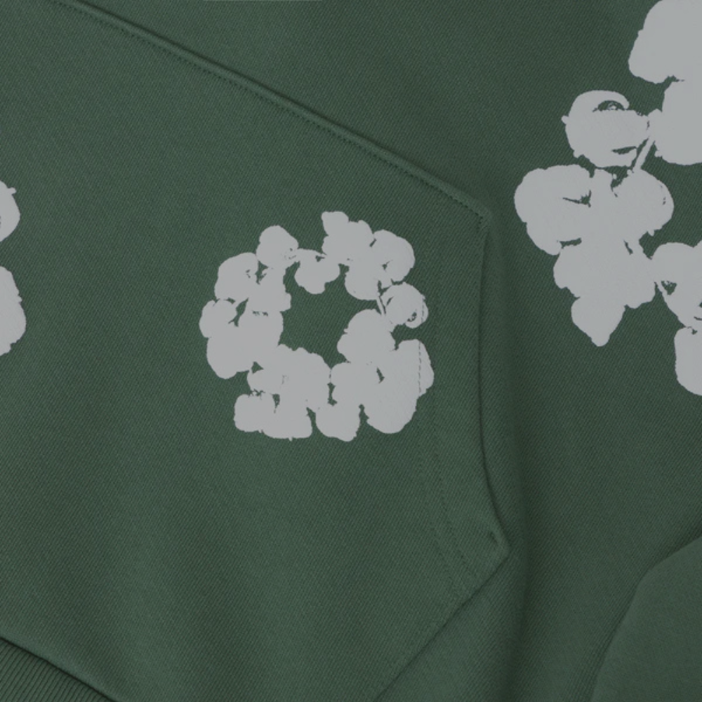 Denim Tears Cotton Wreath Pullover Hoodie 'Green'