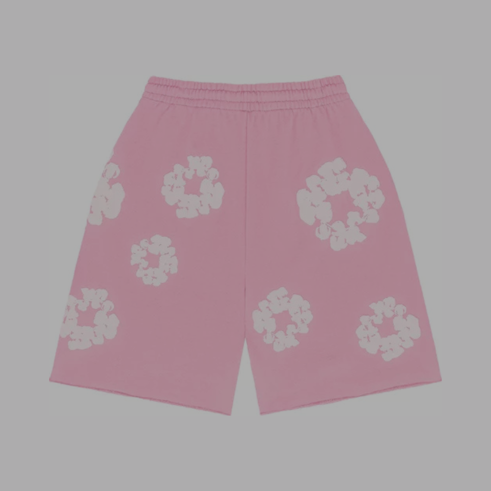 Denim Tears Cotton Wreath Shorts 'Pink'