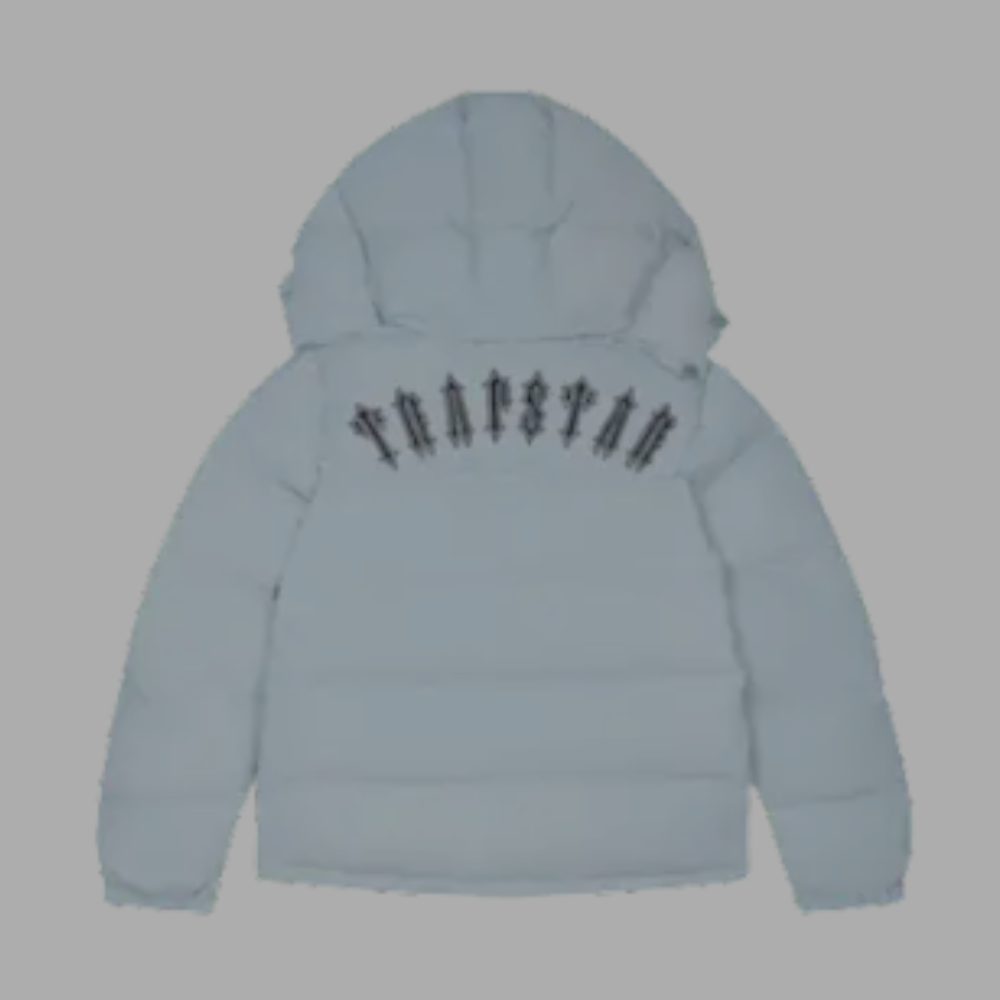Trapstar Puffer Hoodie Light Blue 'Black'