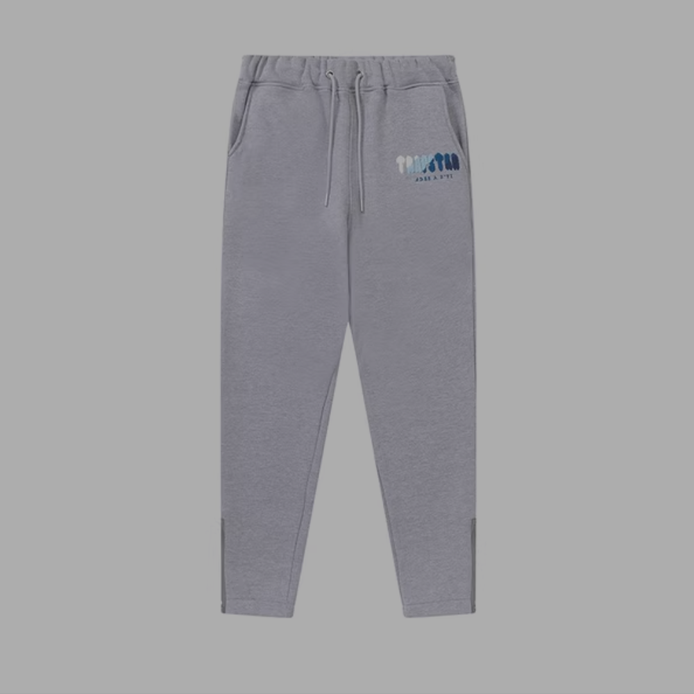 Trapstar Sweatpants Grey 'White-Baby Blue-Dark Blue'