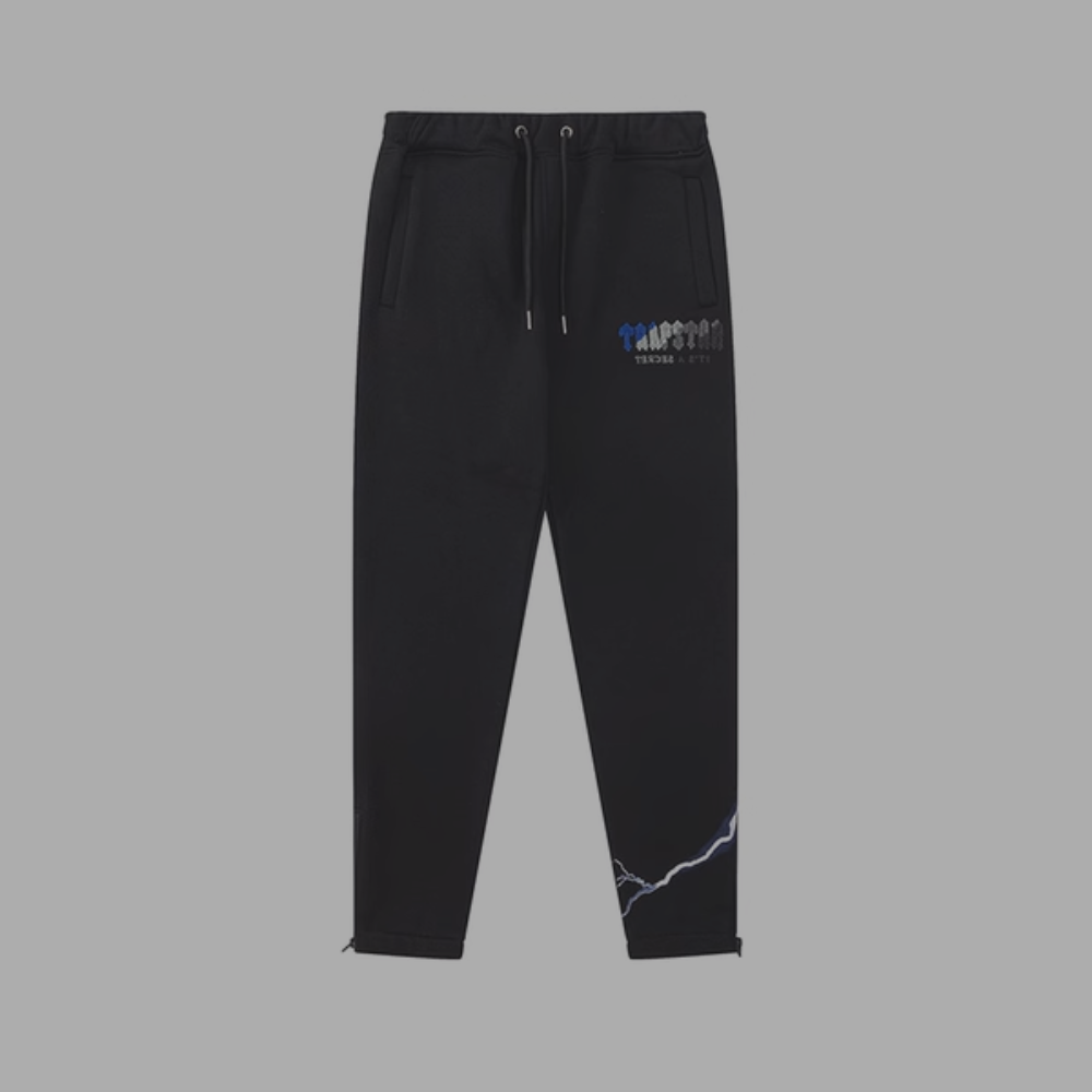 Trapstar Sweatpants Black 'Blue-White-Grey-Slate'
