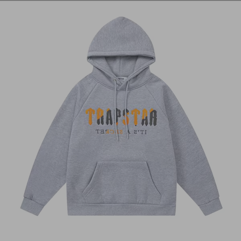 Trapstar Hoodie Grey 'Orange-Slate'