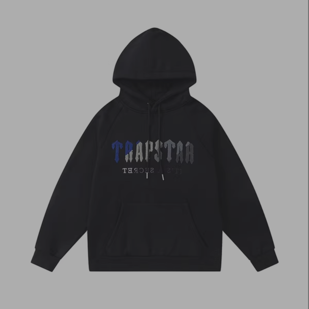 Trapstar Hoodie Black 'Blue-Grey-Slate'