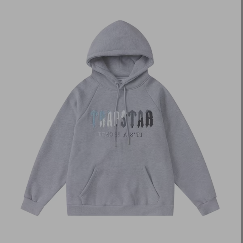 Trapstar Hoodie Grey 'Baby Blue-White-Slate'