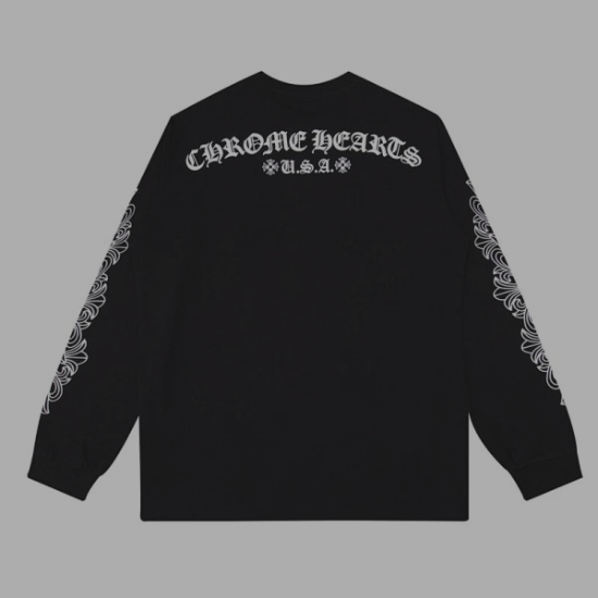 Chrome Hearts Long Sleeve 'USA' Black