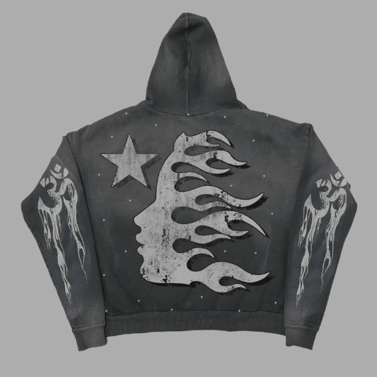 Hellstar Hoodie 'Faded Grey'