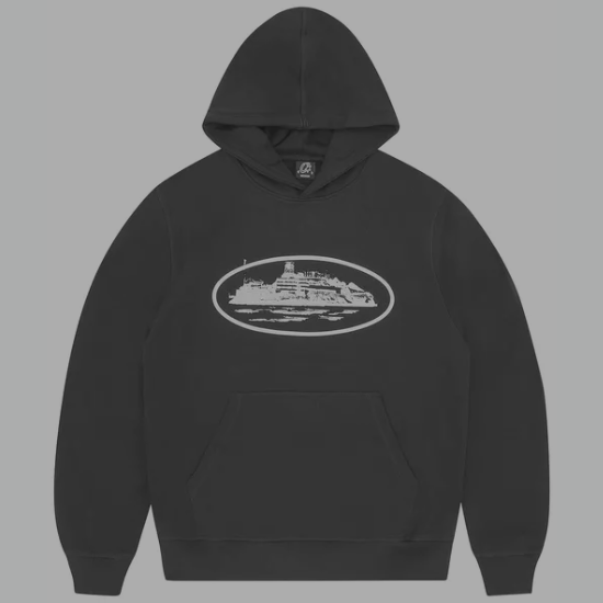 Corteiz Alcatraz Hoodie 'Black'