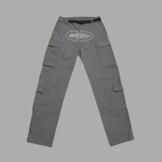 Corteiz Alcatraz Cargo Pants 'Grey'