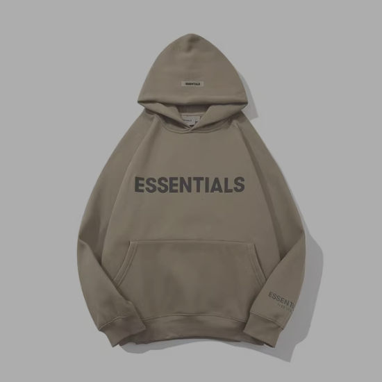 Essentials Fleece Pullover Hoodie 'Taupe'