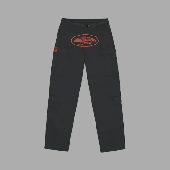Corteiz Alcatraz Cargo Pants 'Red'