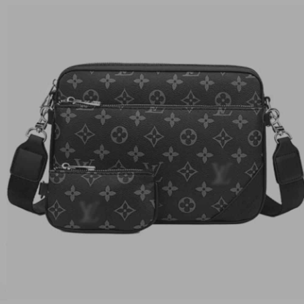 Louis Vuitton Side Bag Zip 'Monogram' Black