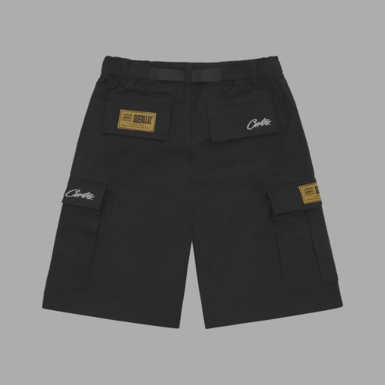 Corteiz Alcatraz Cargo Shorts 'Black'