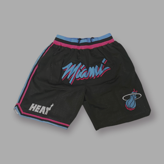 Retro Miami Heat NBA Shorts
