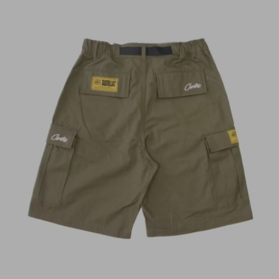 Corteiz Alcatraz Cargo Shorts 'Khaki'