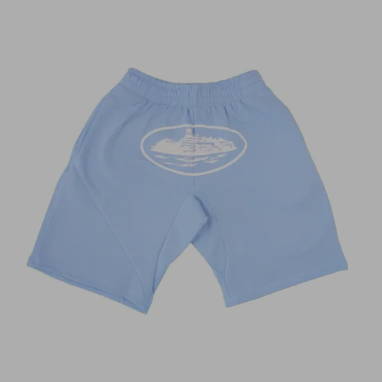 Corteiz OG Alcatraz Sweat Shorts 'Baby Blue'