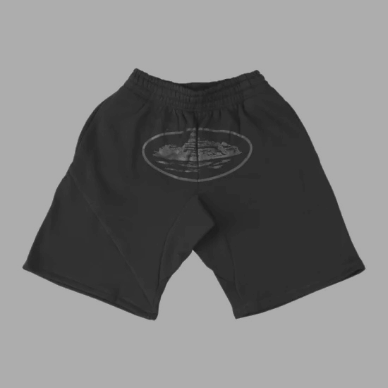 Corteiz OG Alcatraz Sweat Shorts 'Triple Black'