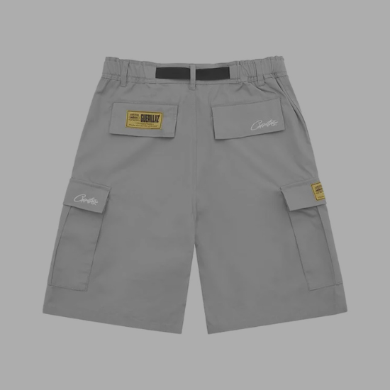 Corteiz Alcatraz Cargo Shorts 'Grey'