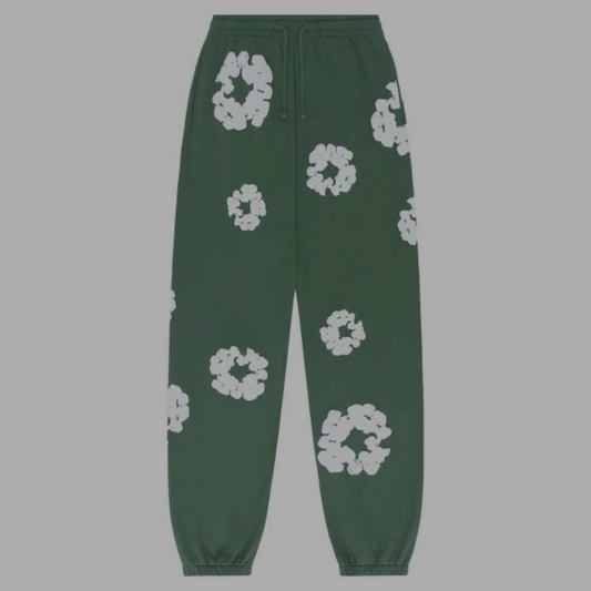 Denim Tears Cotton Wreath Sweatpants 'Green'