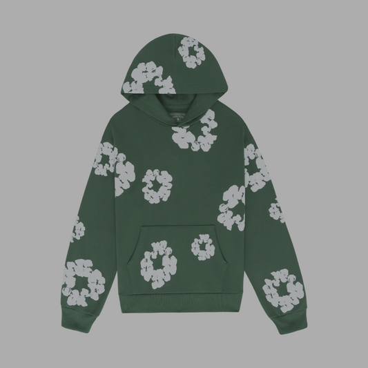 Denim Tears Cotton Wreath Pullover Hoodie 'Green'