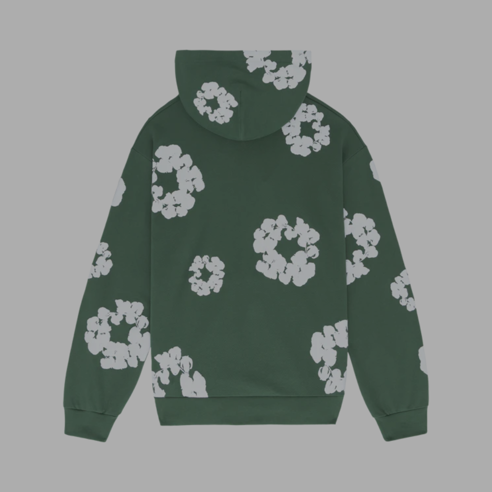Denim Tears Cotton Wreath Pullover Hoodie 'Green'