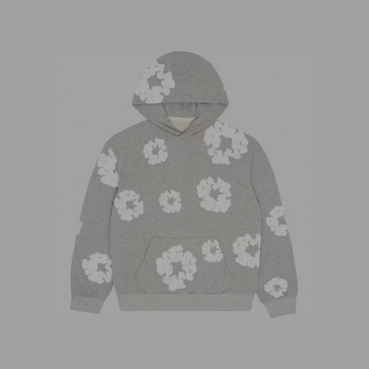 Denim Tears Cotton Wreath Hoodie 'Light Grey'
